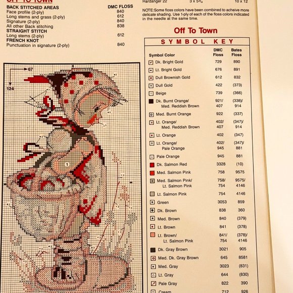 Hummel Cross Stitch Patterns "The Hikers" (Off to Town & The Little Hiker) - Picture 7 of 11